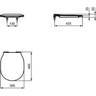 Сиденье и крышка Ideal Standard CONNECT AIR E036601, тонкое, дюропласт, микролифт, съёмное - Фото 5