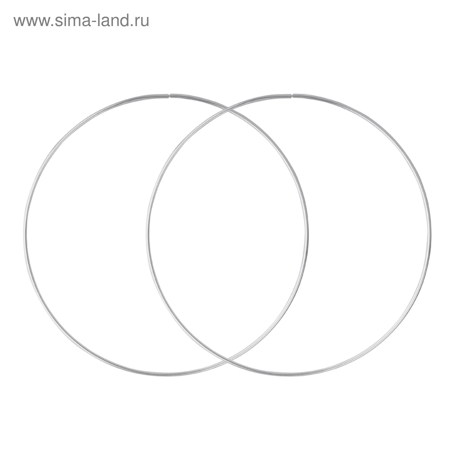 Серьги-кольца «Классика» d=7,5 см, посеребрение (5121367) - Купить по ...