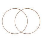 Серьги-кольца "Классика" d=7,5см, розовое золочение - фото 9019693