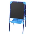 Мольберт детский двусторонний, размер 104×51.6×7 см, синий - Фото 2