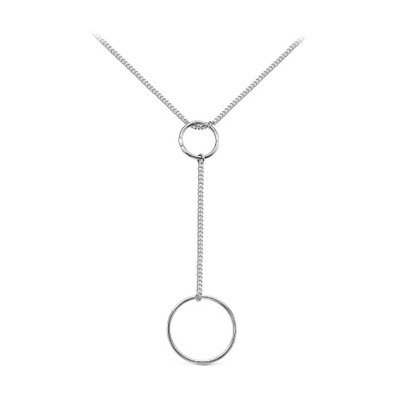Подвеска «Минимал» круги, посеребрение