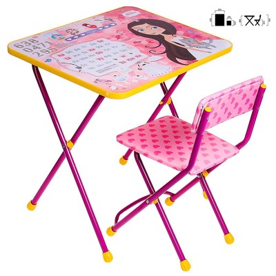 Комплект детской мебели «Познайка. Маленькая принцесса» складной