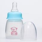 Бутылочка для кормления «Мишка малыш», классическое горло, 80 мл., от 0 мес., цвет голубой - фото 9019808