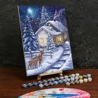 Картина по номерам на холсте с подрамником «Зимняя ночь» 30×40 см - Фото 1