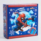Коробка подарочная складная "С Новым Годом", Человек-паук, 24.5 × 24.5 × 9.5 см - Фото 1