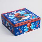 Коробка подарочная складная "С Новым Годом", Человек-паук, 24.5 × 24.5 × 9.5 см - Фото 3