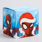 Коробка подарочная складная "С Новым Годом", Человек-паук, 9 x 9 x 9 см - Фото 2