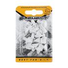 Полкодержатель лопаточка. D=6 мм, пластмассовый, белый, 16 шт. - фото 24564299