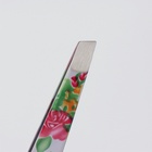 Пинцет скошенный, широкий, 9.5 см, МИКС - Фото 4