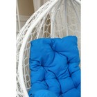 Подвесное кресло «Бароло», капля, цвет белый, подушка синяя, стойка - Фото 2