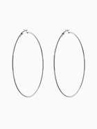 Серьги кольца QF «Классика», d=10 см, цвет серебро - Фото 4