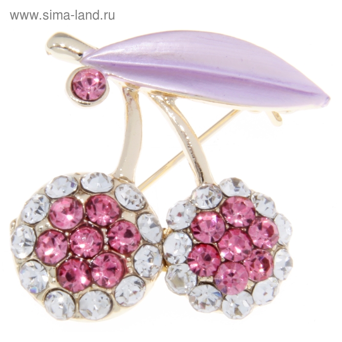 Брошь «Вишневое чудо» - Фото 1