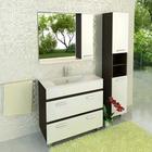 Тумба-умывальник COMFORTY «Манчестер-90», венге с раковиной Quadro 90 - Фото 1