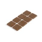 Подпятник фетровый самоклеящийся, 20х20, темный, 8 шт. - фото 27556563