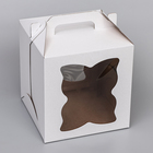 Кондитерская упаковка, 2 окна, 26 х 26 х 28 см (5 шт) - фото 806276020