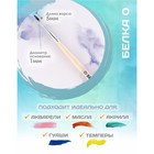 Кисть для рисования, Белка круглая № 0 (диаметр обоймы 1 мм; длина волоса 5 мм), деревянная ручка, Calligrata - Фото 2