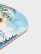 Доска разделочная сувенирная Дарим Красиво «С Новым годом! Мишка на лыжах», дерево, 28×18×0.6 см, разноцветная - Фото 4