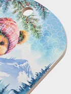 Доска разделочная сувенирная Дарим Красиво «С Новым годом! Мишка на лыжах», дерево, 28×18×0.6 см, разноцветная - Фото 5