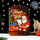 Доска разделочная "Новогодняя. С Новым годом! Дед Мороз читает сказку", цветная, 27х18 см - фото 8835469