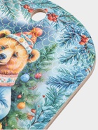 Доска разделочная сувенирная Дарим Красиво «С Новым годом! Мишка», дерево, 28×18×0.6 см, разноцветная - Фото 5