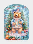 Доска разделочная сувенирная Дарим Красиво «С Новым годом! Мишка», дерево, 28×18×0.6 см, разноцветная - Фото 8