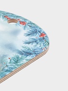 Доска разделочная сувенирная Дарим Красиво «С Новым годом! Снегири», дерево, 28×18×0.6 см, разноцветная - Фото 4