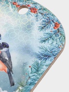 Доска разделочная сувенирная Дарим Красиво «С Новым годом! Снегири», дерево, 28×18×0.6 см, разноцветная - Фото 5