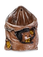 Декоративное кашпо из гипса «Ёжик в мешочке с кукурузой», 0.18 л, 13.2×11×20 см - Фото 3