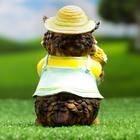 Садовая фигура из полистоуна «Филин в шляпке с букетом», 10×9.5×15 см  (артикул 5155092)  большой выбор товаров оптом и в розницу по низким ценам с доставкой