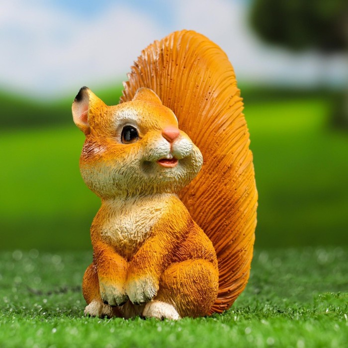 Садовая фигура "Белка Сонька" 13х8х14см - Фото 1