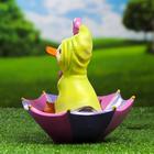 Садовая фигура "Утенок на зонтике" 19х19х21см - фото 24377942