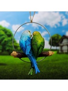 Подвесной декор "Пара попугаев" 18,5х6,5х22см - фото 809497344