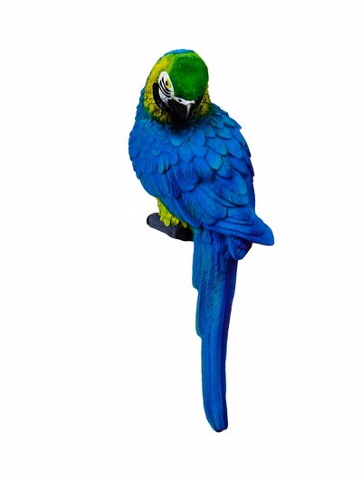 Подвесной декор из полистоуна «Синий ара», 9×6×20 см