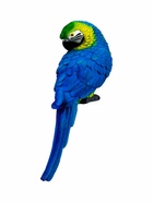 Подвесной декор из полистоуна «Синий ара», 9×6×20 см - фото 64531221