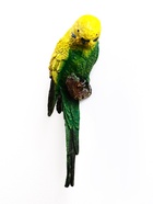 Садовая фигура из полистоуна «Попугай волнистый на ветке», подвесная, 7×12×29 см - Фото 12