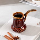 Турка для кофе "Винтаж", коричневая, 0.3 л - Фото 3