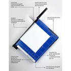 Резак сабельный A4, резка до 12 листов, длина реза 300 мм, металлическая основа, Гелеос РС A4, резка до-12 - Фото 3