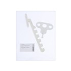 Ограничитель открывания белый металл, 5-х позиционный РП 623 - фото 24532459