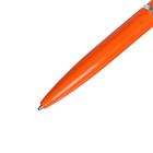 Ручка шариковая автоматическая, 0.5 мм, под логотип, стержень синий, оранжевый корпус - Фото 2