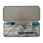 Математический набор из 8 предметов, Maped Study Stop, циркуль с универсальным держателем, металлическая коробка, европодвес - Фото 3