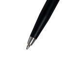 Ручка шариковая поворотная, 0.5 мм, под логотип, стержень синий, чёрный корпус - Фото 2