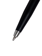 Ручка под логотип Calligrata, шариковая, поворотная, синий стержень, узел 0.7 мм, корпус чёрный матовый с серебристым - Фото 2