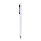 Ручка шариковая поворотная, 0.5 мм, под логотип, стержень синий, белый корпус (комплект 12 шт) - фото 20567362