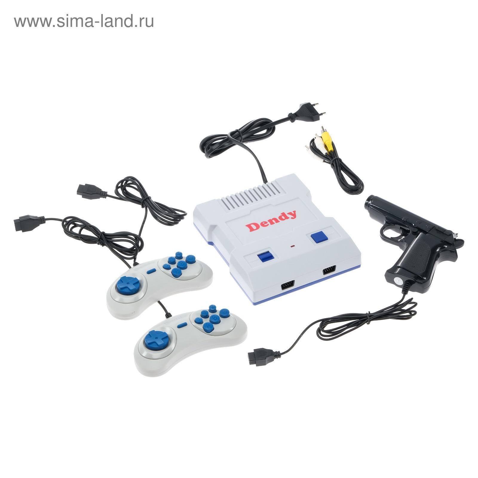 Игровая приставка Dendy Junior, 8-bit, 300 игр, 2 геймпада, световой  пистолет (5155043) - Купить по цене от 1 872.00 руб. | Интернет магазин  SIMA-LAND.RU