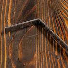 Кочерга узбекская с деревянной ручкой, с узором 40/1 см, полная длина 62 см, сталь 3 мм - Фото 2