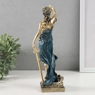 Сувенир полистоун "Богиня Фемида" золотистый с синим 28х7х8 см - Фото 3
