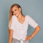 Серьги пластик «Авокадо», цвет коричнево-салатовый (комплект 10 шт) - фото 21089482