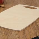 Доска разделочная деревянная "Бочонок", ручка вырез, 29×21×0,6 см - Фото 2