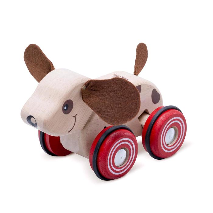 Деревянная игрушка на колесах «Щенок» - фото 1890947195