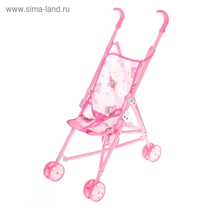 Коляска-трость для кукол, металлический каркас - Фото 1